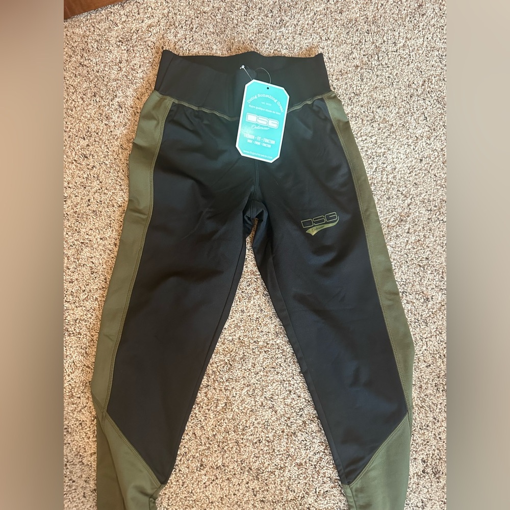 DSG Black and Olive Base Layer Leggings
